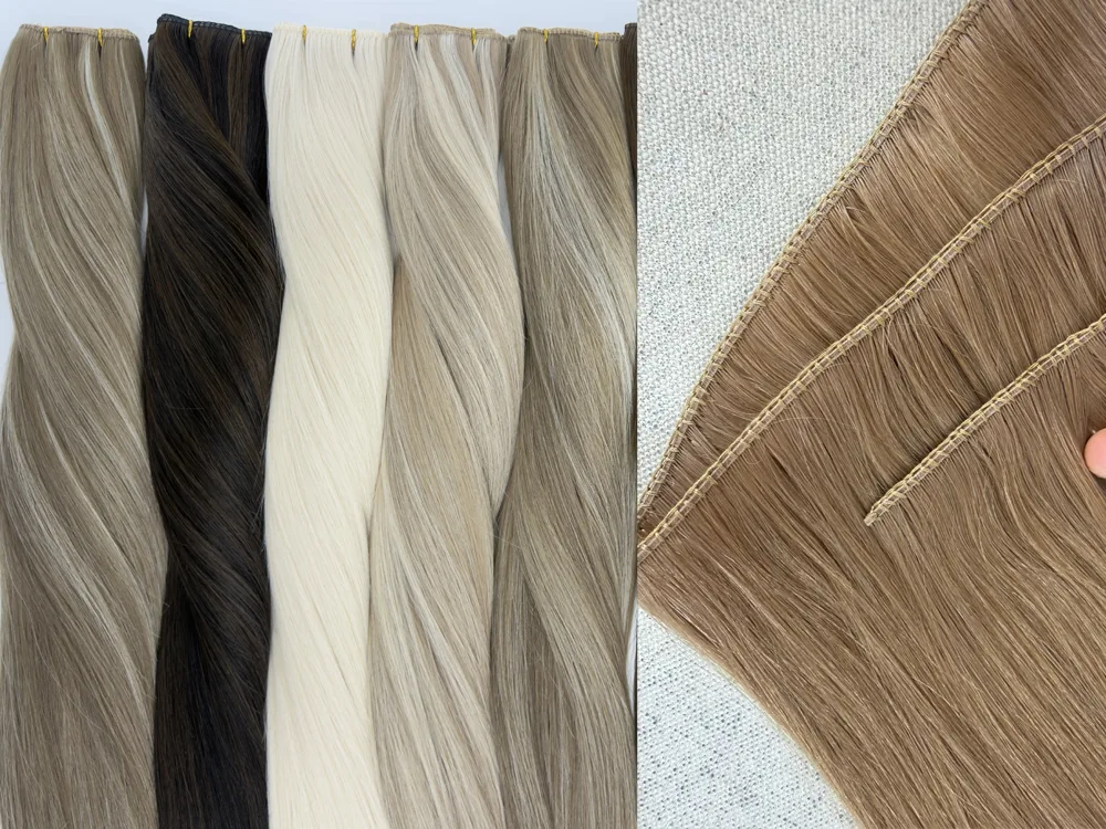 Lum Hair Extensions Nieuwste innovatieve Super Genius Weft met draad Amazing Volume Genius Hair Extensions