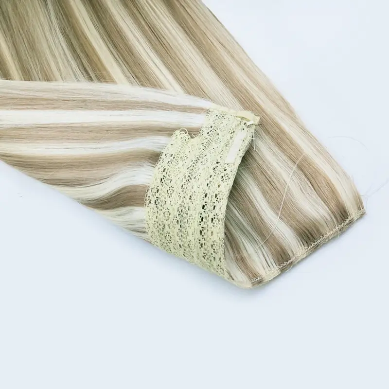 Halo-extensies van echt haar